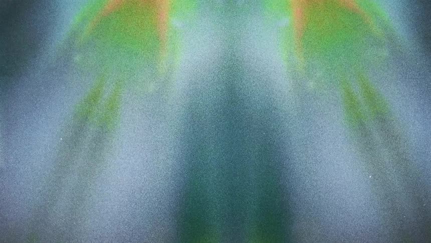 Abstract colorful morrored reflected lights caught on vintage film