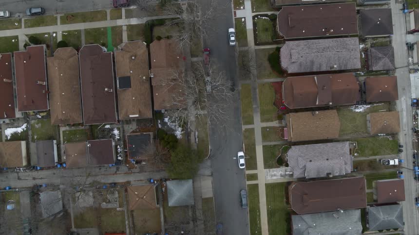 The neighborhood is empty during the day