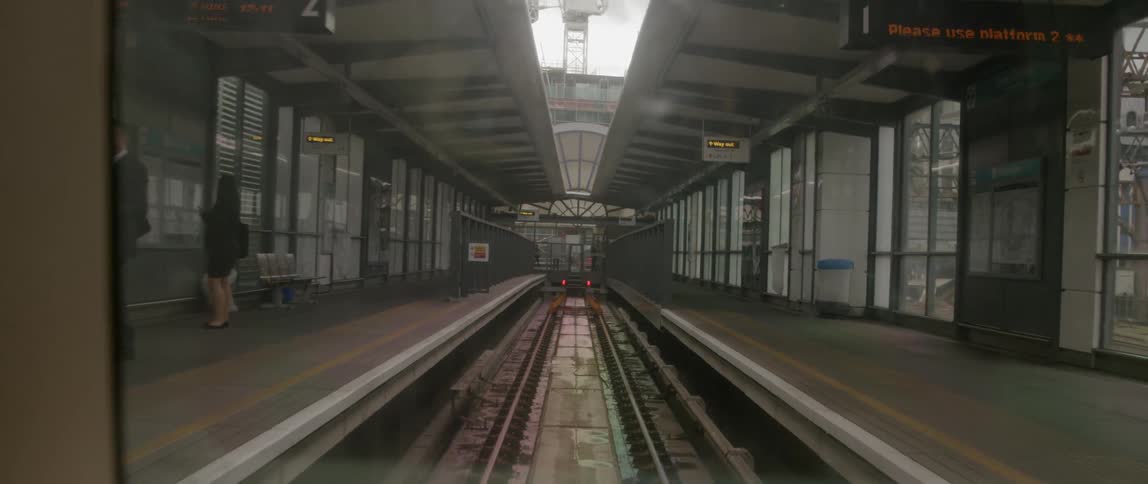 Subway platforms during the day