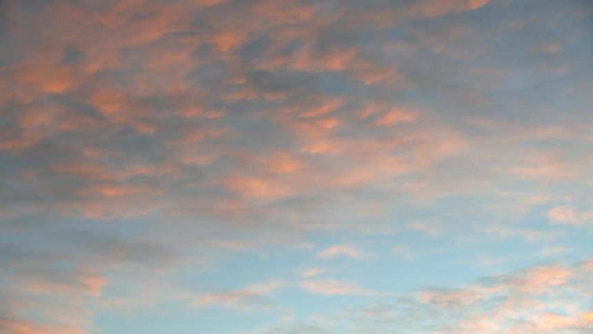 View of sky with red clouds at dusk