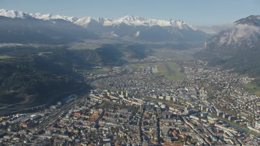 Aerial view of city