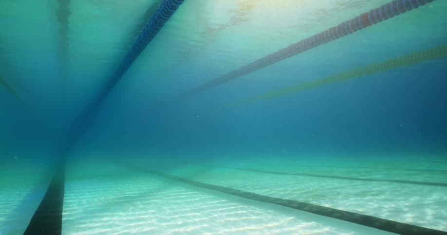 The sun is shining underwater