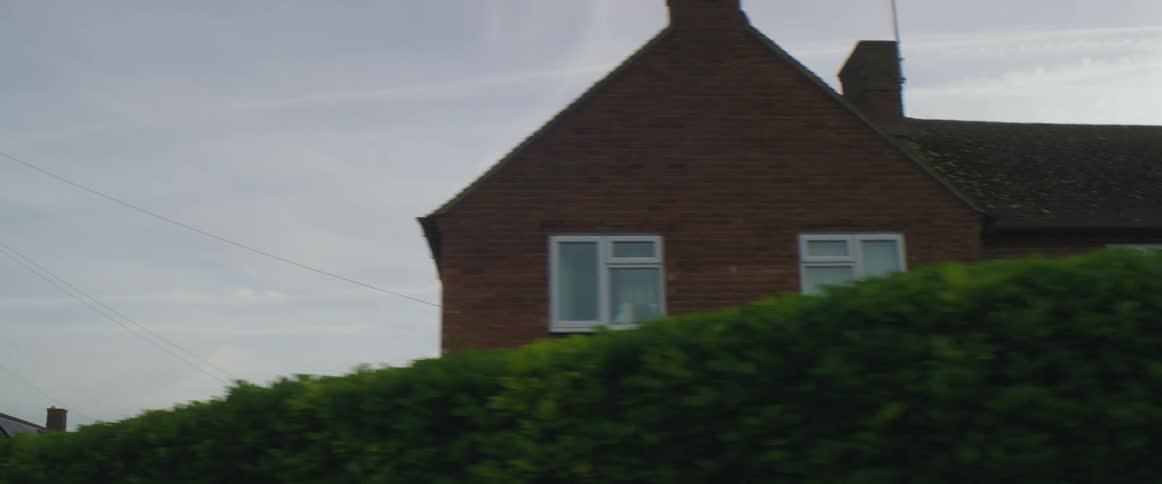 The power lines connect the houses in town