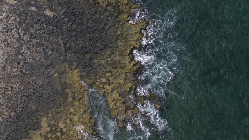 Ocean water is moving towards the coast