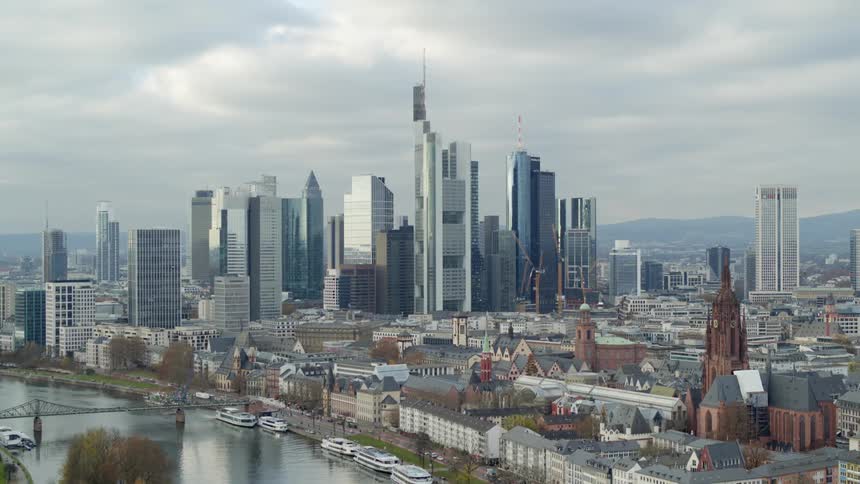 Aerial view of city