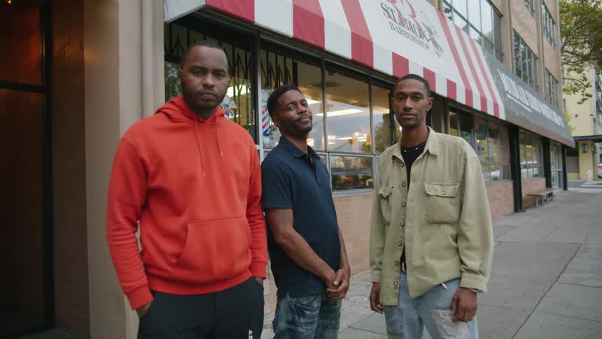 Black males posing
