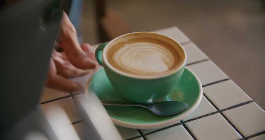 Coffee being served