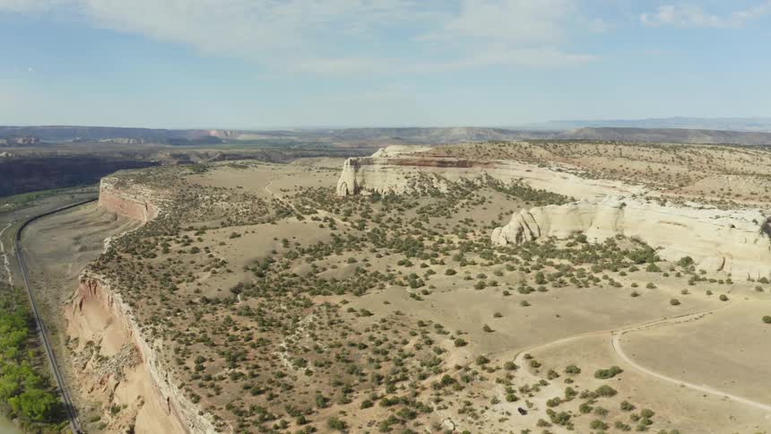 A river runs through a canyon carved out by time