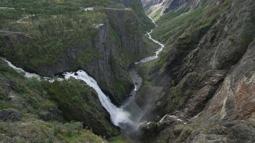 Aerial view of mountains