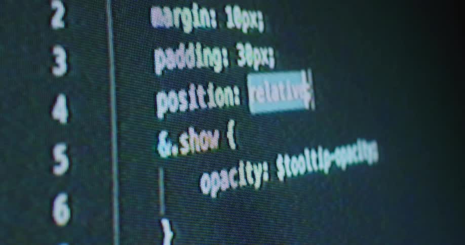 A screen displaying a text editor with css code being entered into it