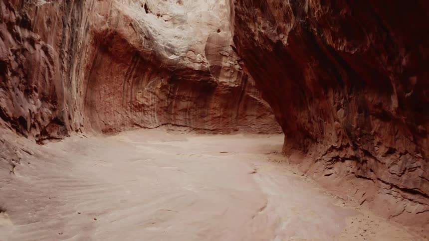 Close up view of a valley is displayed