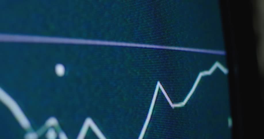 A view of a graph on a screen