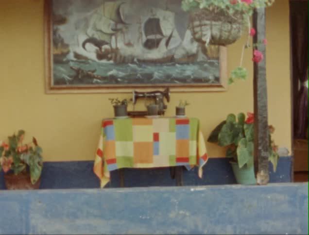 A view of a sewing machine on a table