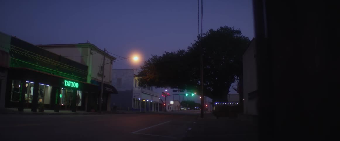 A view of some buildings in a small city