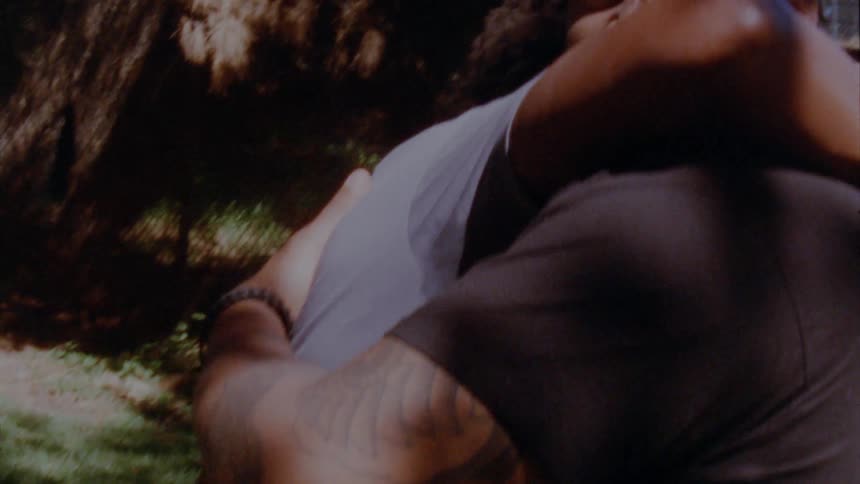 A father and son hugging each other
