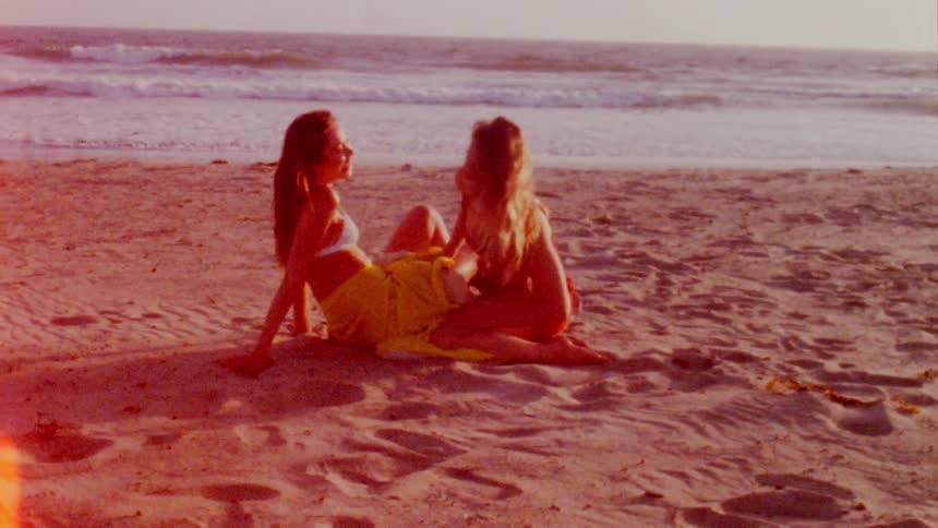 Females playing on beach
