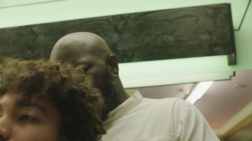 Barber messing up haircut