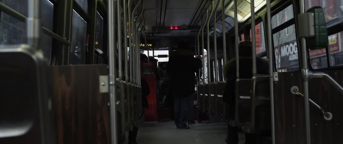 Almost empty public transit