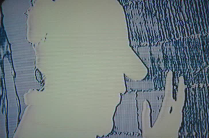 Abstract view of a person looking at their hand