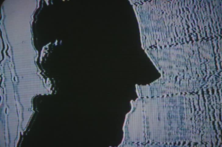 The television is displaying a blurry image