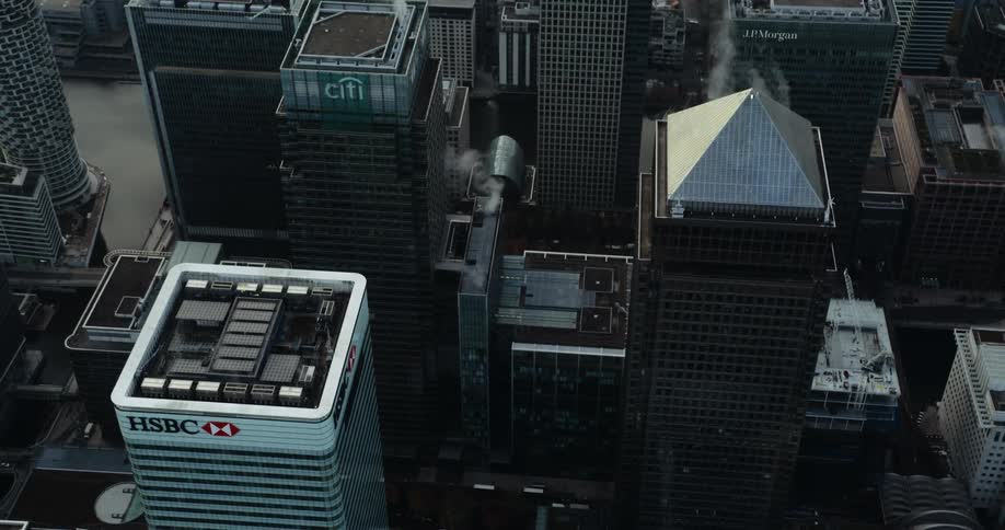Office buildings and skyscrapers fill a city skyline
