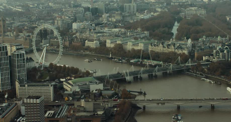 Aerial view of city