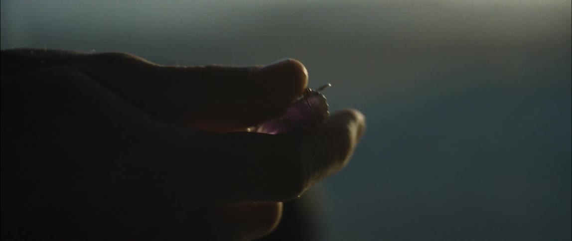 A view of someone holding a necklace