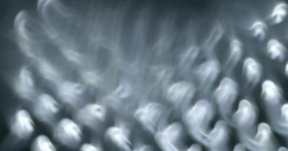 The movement of an object as it sways back and forth