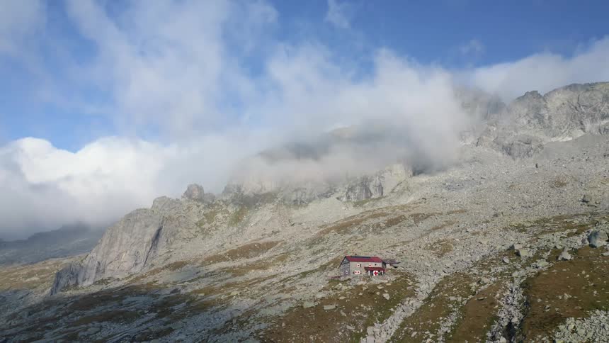 Rural building in the hills