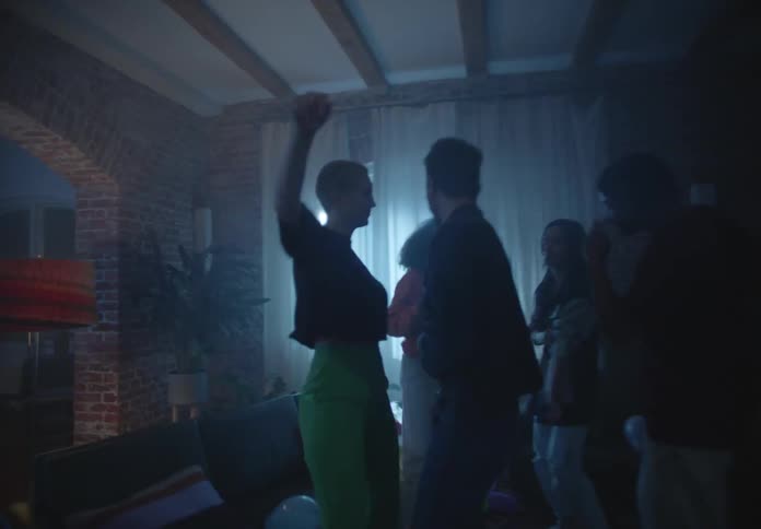 People are having a party at home