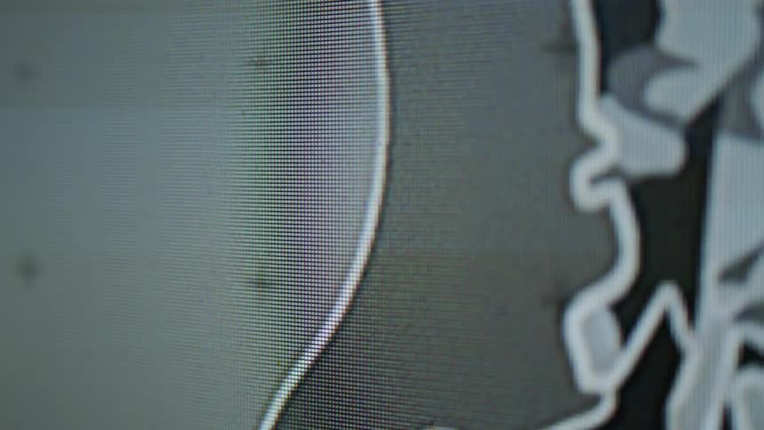 Close up of a display with flashing lights