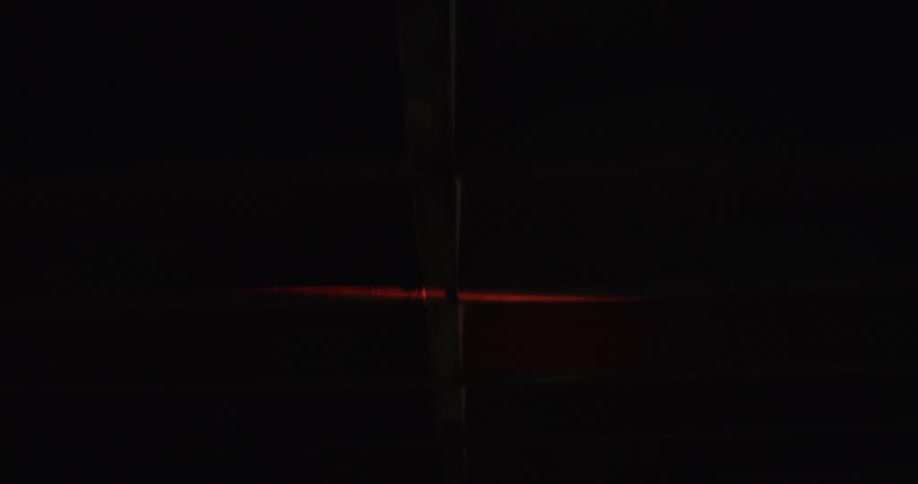Lights flashing in pitch black