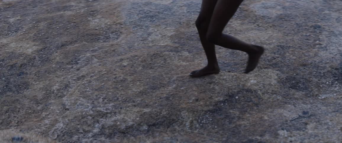 Tribal man walking