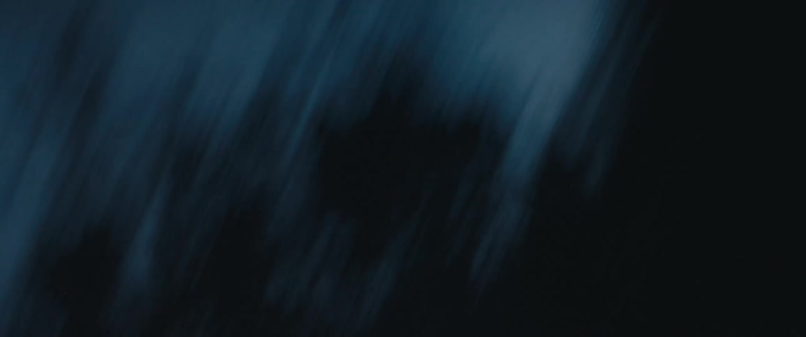 Footage of the silhouette of passing trees and bridges on a highway at night