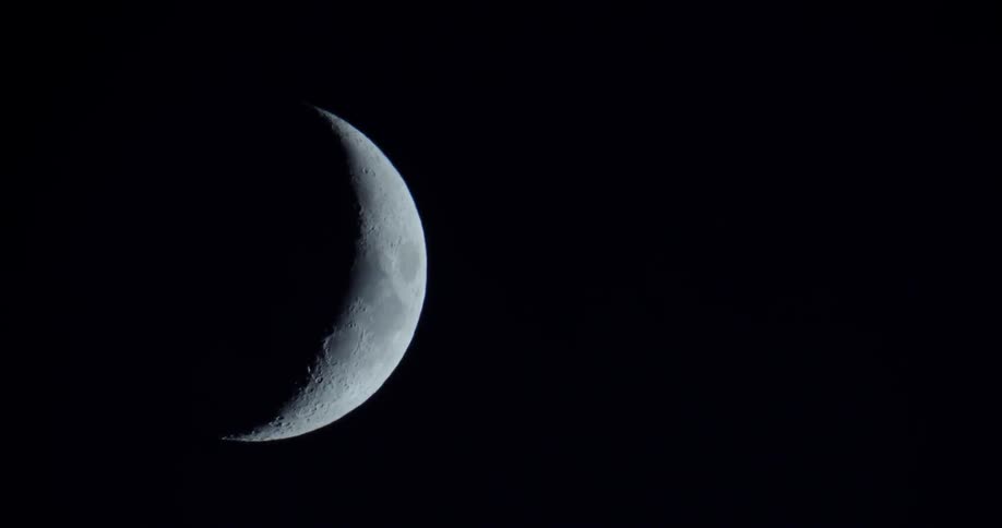 The moon at night