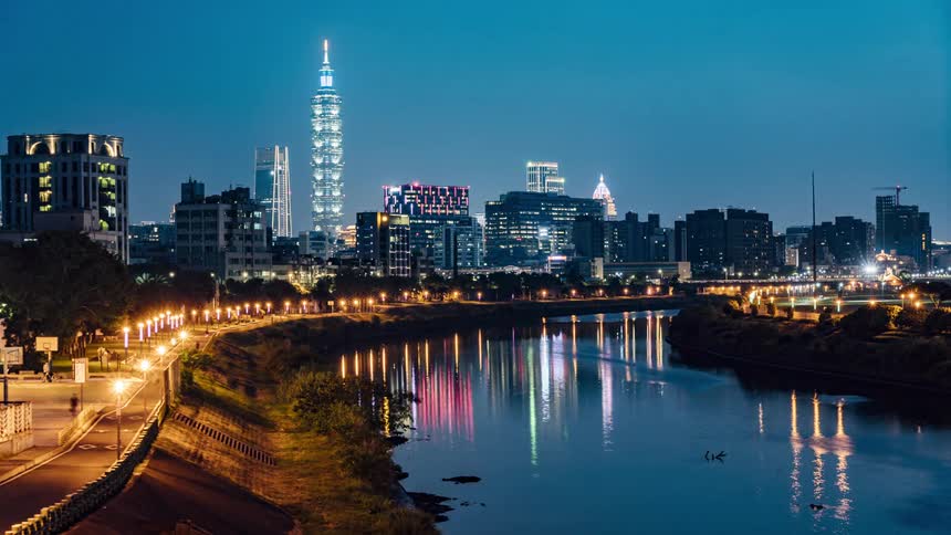 Timelapse view of city life is displayed