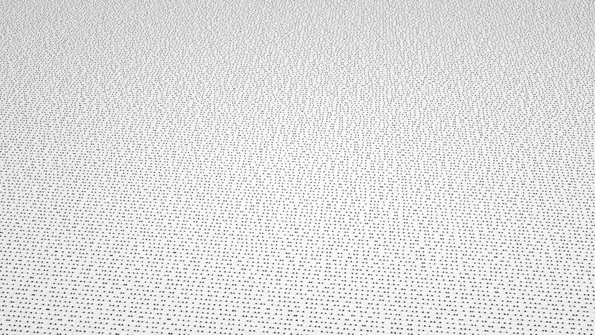 Swirl patterns form on a screen displaying black and white statis