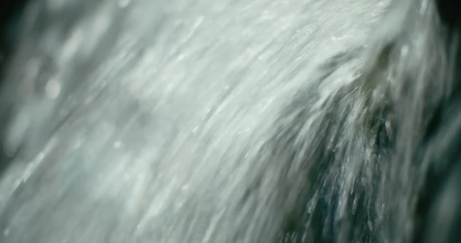 A waterfall crashing down