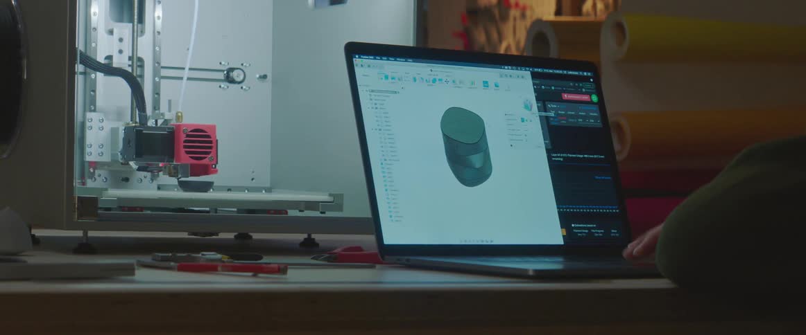 An engineer is working on a laptop computer