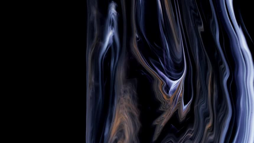 A nebulous cloud of colorful waves on a black background