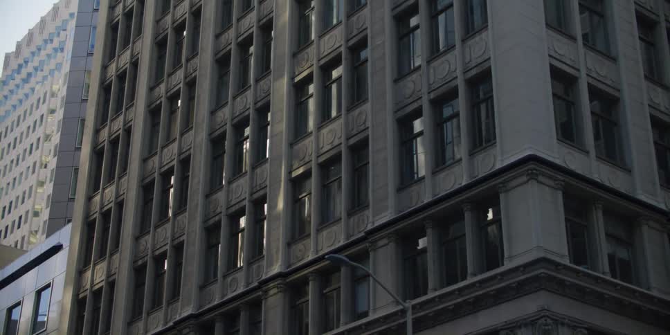 The city is full of large buildings
