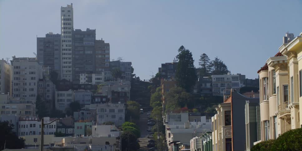 The city is on a large hill