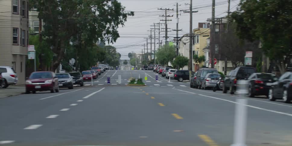 Pedestrians are walking in a downtown city