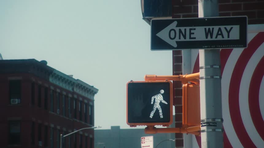The light changes on the traffic signal