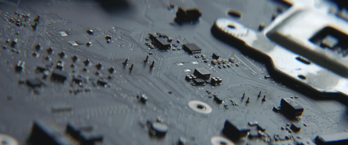 A view of a computer board