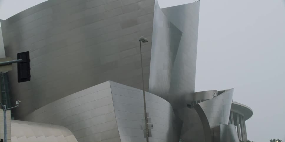 Closeup view of a building in a city is displayed
