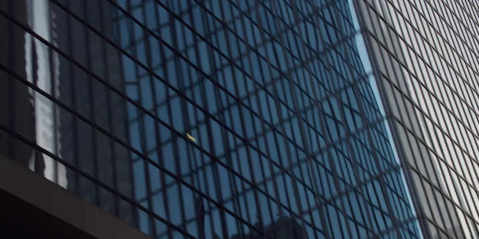 Exterior view of high rise office buildings in the city