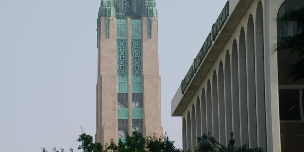 The bullocks wilshire towers over the california international university and wilshire boulevard