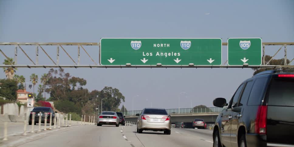 Traffic moves along the road