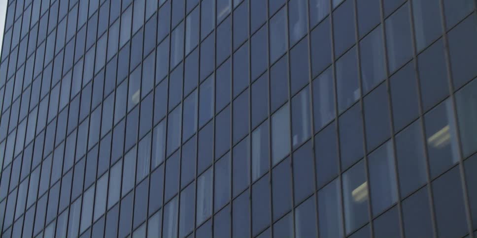 Exterior view of office building in the city